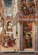 Carlo Crivelli Annunciation whit St Emidius (mk08) Spain oil painting artist